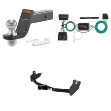 CURT Tow Package 2in Trailer Hitch, Wiring, #45056 Ball Mount Pin & Clip, 13252