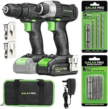 GALAX PRO D6001 20V 2-speeds Drill Driver and Impact Driver Combo Kit, Cordless