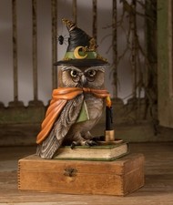 Bethany Lowe Halloween WOODSY WIZARD OWL TD3133 New Hogwarts