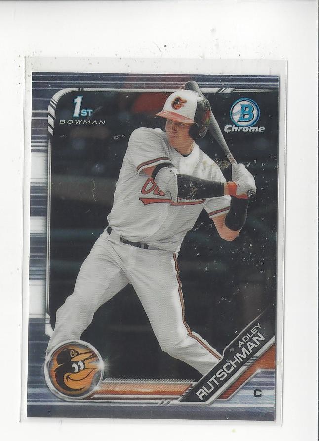 2019 Bowman Chrome Draft #BDC1 Adley Rutschman Rookie Orioles