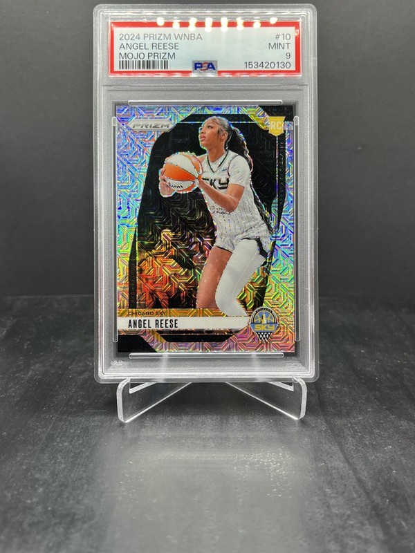 2024 Panini Prizm WNBA Basketball Angel Reese RC Rookie Mojo 19/25 PSA 9 #10