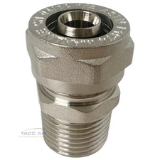 MaxLine Air Piping System M8002 1/2" Tubing x 1/2" Male NPT Straight Fitting