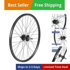 Ruota MTB 24"/26" Set Ruote Bici, Cerchio Bicicletta, Ruota Anteriore-Disco Sgancio Rapido...