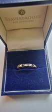9ct Gold Doamond and Saphire Ring