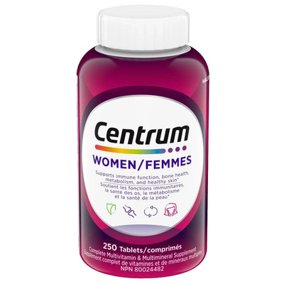 Centrum Complete Multivitamin & Mineral Supplement for Women   250 Tablets