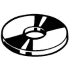 Flat Washer,  For Screw Size 5/16" , Stainless Steel Plain Finish,  1900 Pk,