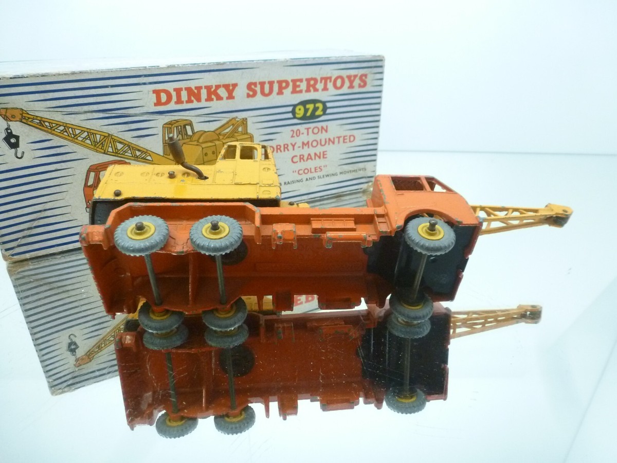 DINKY TOYS 972 20 TON LORRY MOUNTED CRANE - ORANGE L24.0cm - FAIR