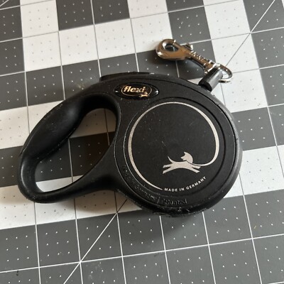 Flexi Standard 1 Small Retractable Dog Leash 5 meter / 16 feet Black up to 26lbs