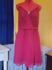 David's Bridal Red Mini Gown Formal Halter Dress. Size 12