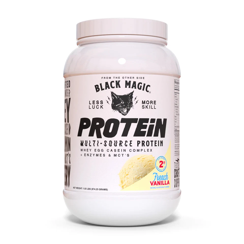 Black Magic Supply PROTEÍNA MULTI-FONTE com enzimas, MCTs 25 Serve ESCOLHA O SABOR - Imagem 3 de 4