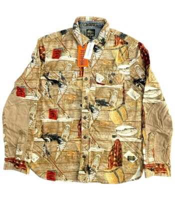 L.L.Bean X Todd Snyder Printed Chamois Shirt in Cabin Print M NWT