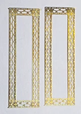 Scale Model Detail Parts Intricate Brass Frames    2 frames as shown