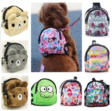 Dog Pet Backpack Harness With Leash/No Leash Small-Med Pet Only