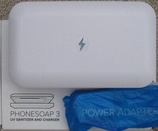 PHONESOAP 3 UV SANITIZER AND UNIVERSAL CHARGER BNIB BRAND NEW IN OPEN BOX WHITE