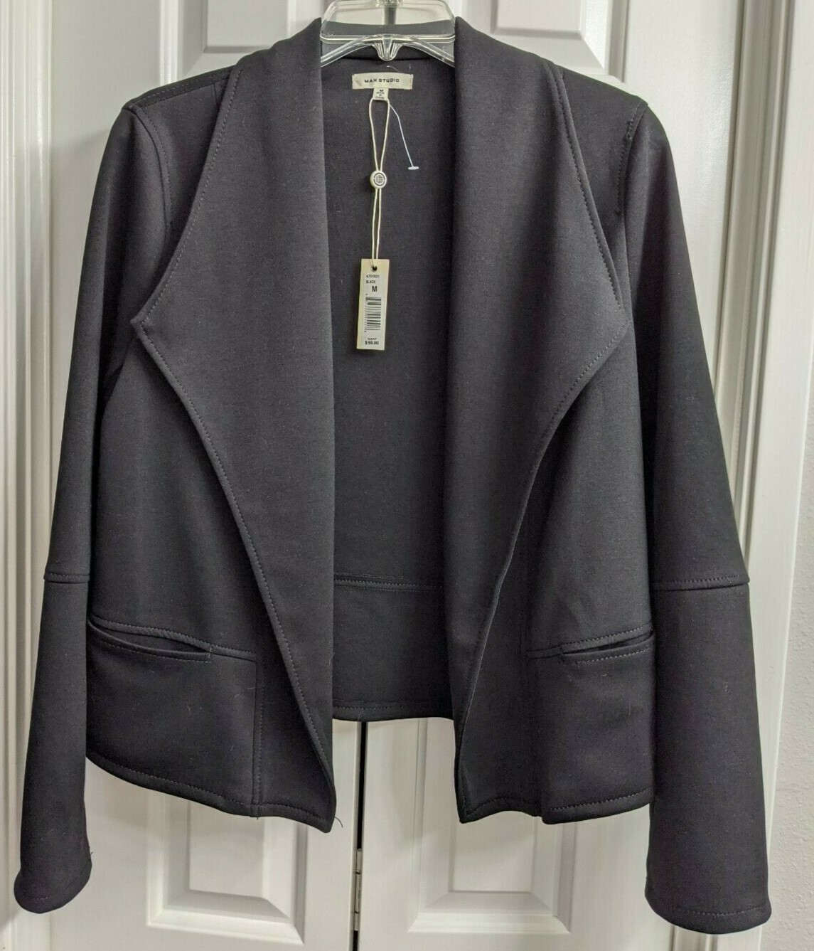 max studio black jacket