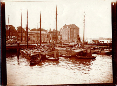Tirage Photographique Vintage Citrate - Cadix (Espagne) Le Port - Circa 1900 - Format 6x9 Cm
