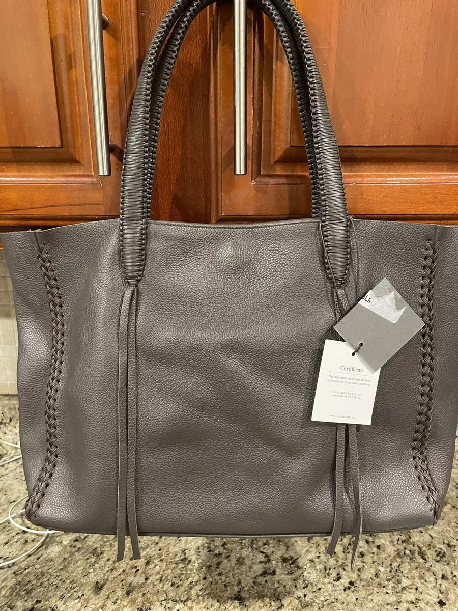 Medium leather tote