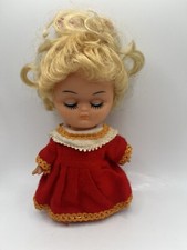 Vintage Toy Dakin Dream Doll-Blonde Sleepy Eye-Red Dress