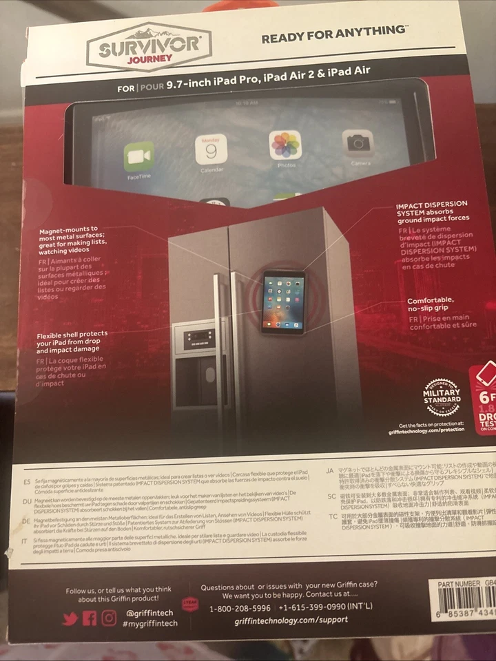 Griffin Survivor Journey 9,7 дюйма iPad Pro Air и 2 ультратонких защитных чехла - Изображение 2 из 2