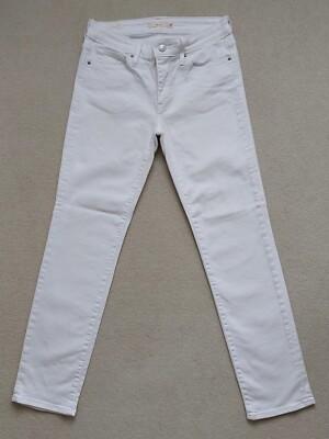 Levi's 712 Slim Women's White Jeans W27 L30 Excellent Condition | eBay UK