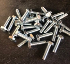 25 Pc M10-1.50 x 40mm Metric Hex Cap Screws Bolts Zinc Grade Class 10.9 Hardened