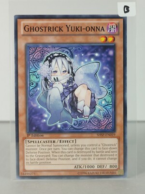 Yu-Gi-Oh! Ghostrick Yuki-onna SHSP-EN019 | 1st Edition Common Card From Shadow Specters Set | Single Trading Card - View #6