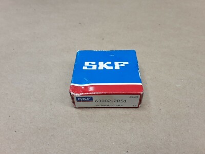 SKF 63002-2RS1 Shielded Ball Bearing 15x32x13 mm #1038J21 | eBay