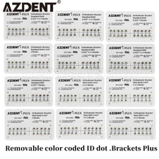 AZDENT Dental Orthodontic Mesh Base Plus Brackets Mini Standard Roth/MBT 022/018