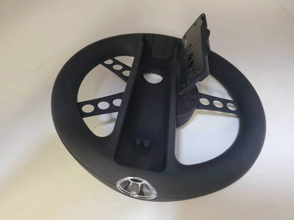 NOVO volante de corrida preto com punho de borracha para sistema Nintendo Wii (PEGAJOSO) - Imagem 3 de 4