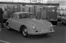 Porsche 356 Hardtop Motor Show 1957 Car Old Photo Porsche 356 Hardtop Motor Show 1957 Car Old Photo