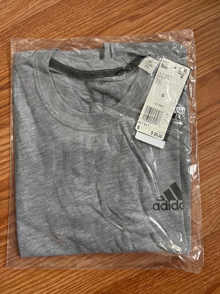 トップス lll Adidas Gray Climalite Ultimate 2.0 Tee Short Sleeve Men's