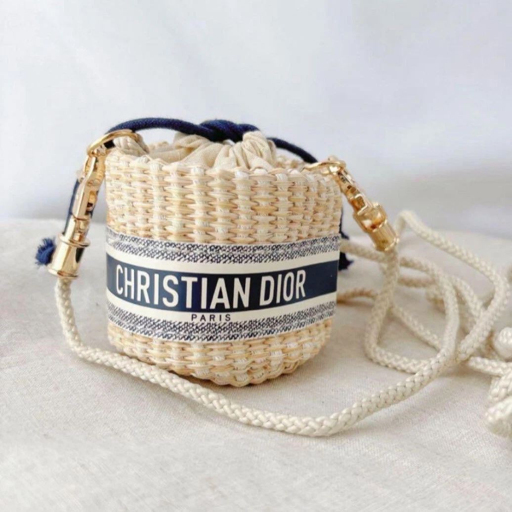 Sac paille Christian Dior mini sac bandoulière VIP limité pas de boîte crochet difficulté