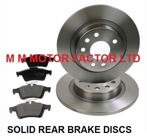 VAUXHALL VECTRA C 1.9 CDTi SRI 150 Rear Brake Discs & Pads Set - Solid 279mm Discs 2004-2009 7 thumbnail image