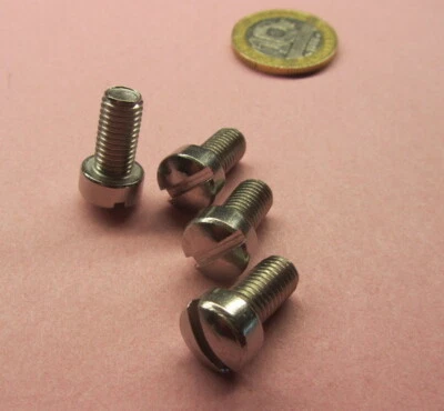 BASIC Fillister Head Stainless Steel Slotted Machine Screw 1/4-28 x 1/2" Length 25 Pcs