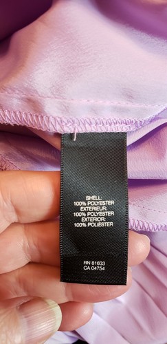 Blusa Zahara nueva con etiquetas Kenneth Cole Lotus púrpura, talla M, precio de venta sugerido por el fabricante 88 USD - Imagen 7 de 8