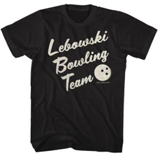 The Big Lebowski Movie Lebowski Bowling Team Name Logo Men's T Shirt