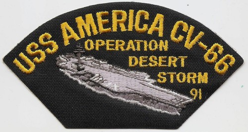 USN US Navy Personalizzato Ricamato Iron-On Cappello Patch USS America, - Foto 6 di 10