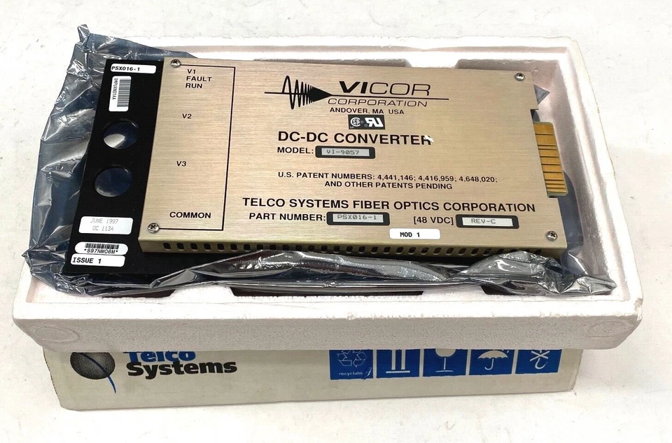 Telco Systems DC-DC Vicor Converter Fiber Optics VI-9057 - Image 3 of 4