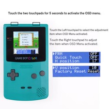 Drop In 2.45" Menu IPS Backlight LCD Kit For Gameboy Color GBC No Weld No Trim — image 2