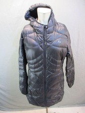 Paradox Size L Womens Black Full Zip Insulated Down Hooded Parka Coat 7bl110