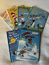 Dr Seuss Cat in the Hat Learning Library Book Lot of 6 Hardcover Snow Bugs Space