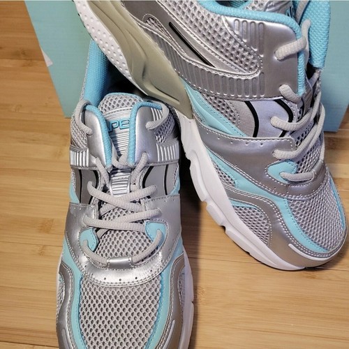 New Apex women's shoes model X527 SILVER/SEA blue runner size 13M - Picture 5 of 9