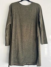 Dorothy Perkins Women's Size 16 Gold and black metallic dress sparkly dress