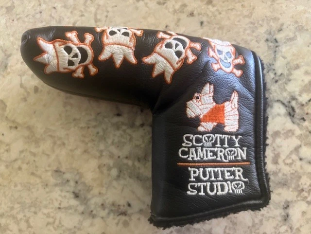 Scotty Cameron 2007 Halloween Skull Scotty Dog Putter Headcover / Used