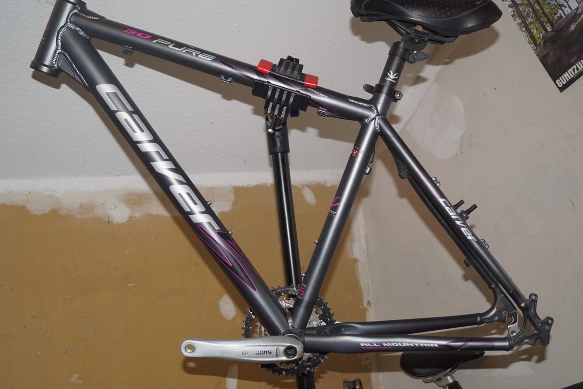 Carver Pure 30 Hardtail Rahmen 26" Shimano grau pink Mountainbike