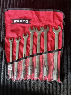 Proto Set Wrench Combination Flex 7 Piece Tool Set 12 Point.