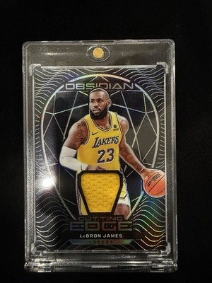 2023-24 Panini Obsidian Cutting Edge Mem LeBron James Lakers #CE-LBJ /249