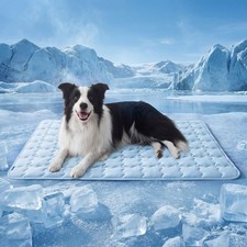 Cooling Mat for Large Dogs - ArcticMax Chill Fiber, 41" Q-Max 0.5, Breathable