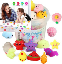 KINGYAO Squishies Squishy Toy 24pcs Party Favors for Kids Mochi Toy...