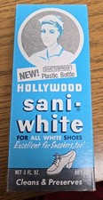 Vintage Hollywood Sani-White Shoe Polish NEW IN ORIGINAL BOX